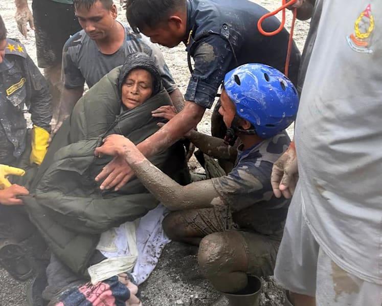 Nepal Floods: Woman, 64, Pulled Alive After Ten Days Trapped Under Debris