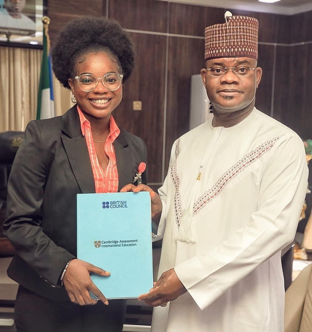 A moment captured, likely related to Oluwabukolami Adeyemi's academic journey or scholarship support.