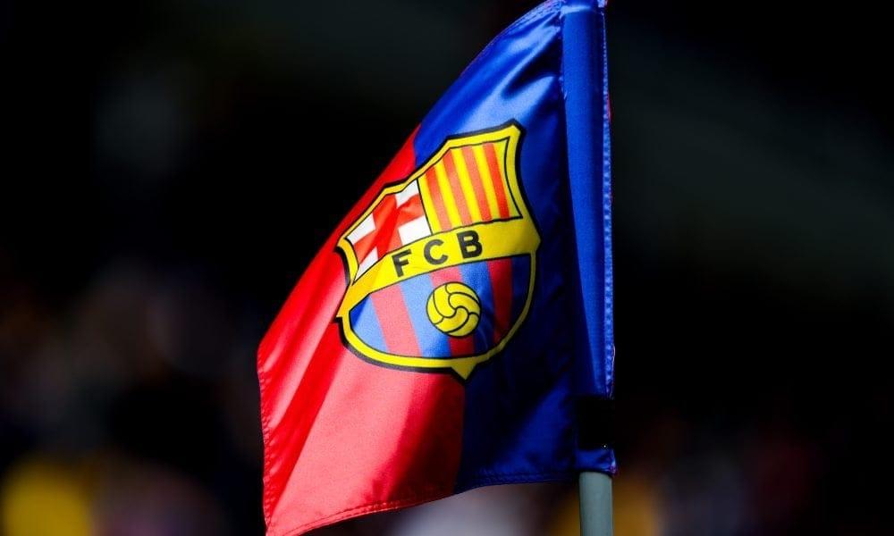 Barcelona flag waving high