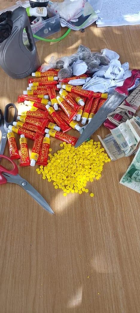 Some of the diverse illicit substances confiscated by the Jigawa State Police during recent raids.