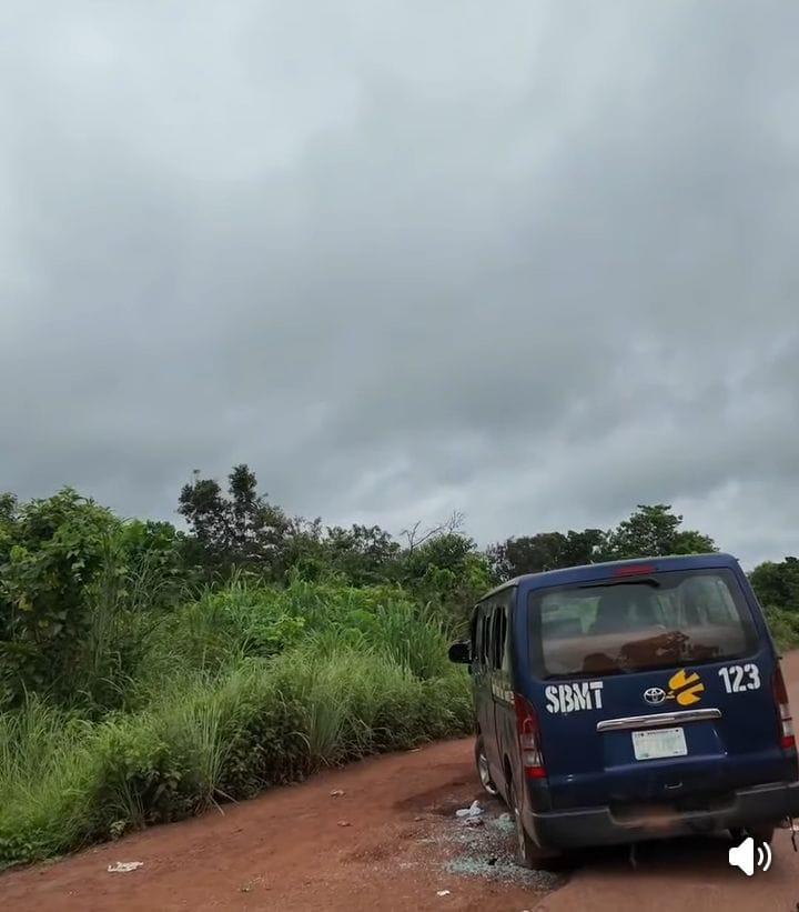 Scene of the kidnapping incident on the Otukpo-Adoka road