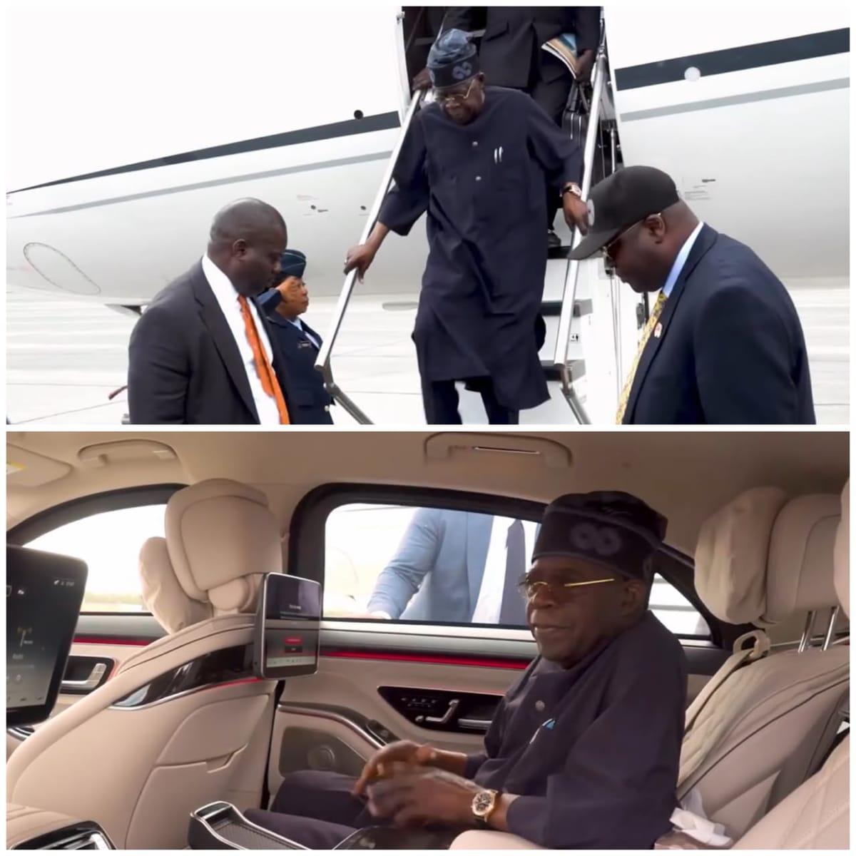 Tinubu Lands in Paris, Continues Three-Week Getaway