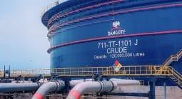 A closer perspective of the massive Dangote refinery facility.