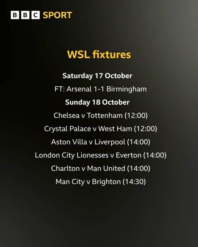 A display showing upcoming Women's Super League fixtures.