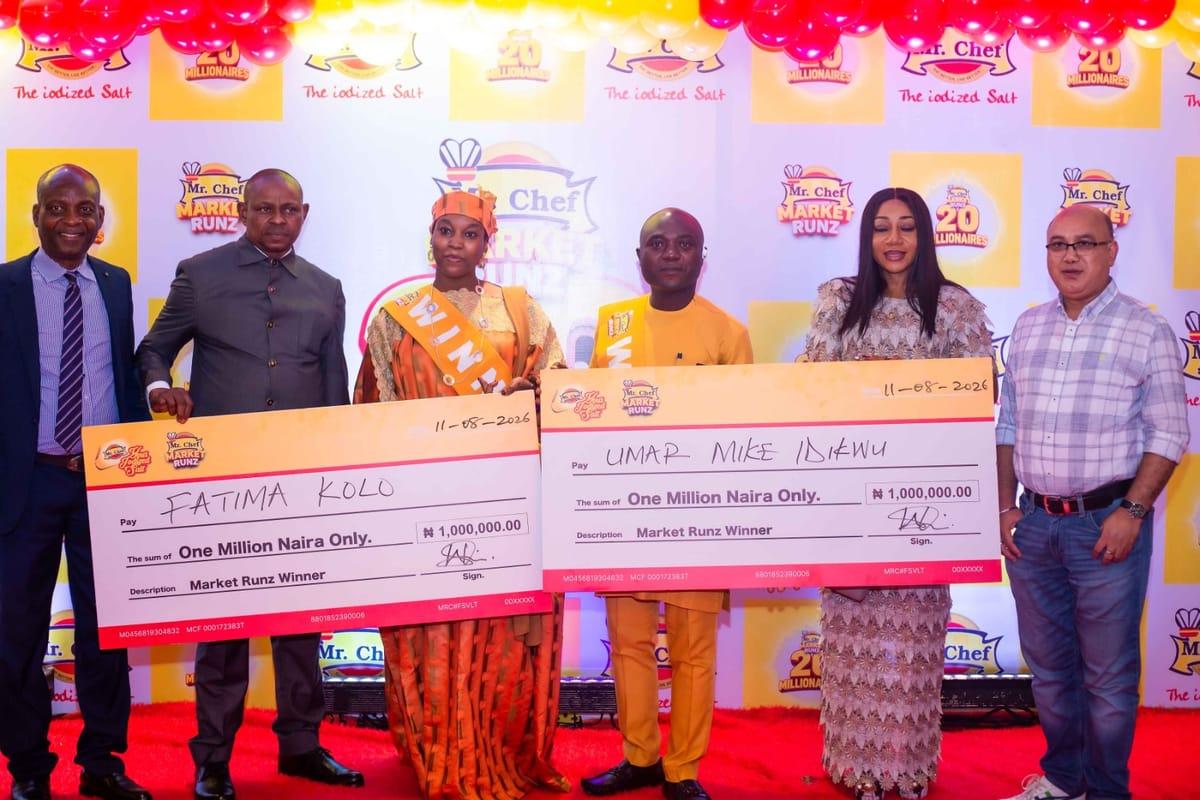 Mr. Chef Market Runz Finale: Royal Salt Ltd Empowers 20 Nigerians with ₦1 Million Each