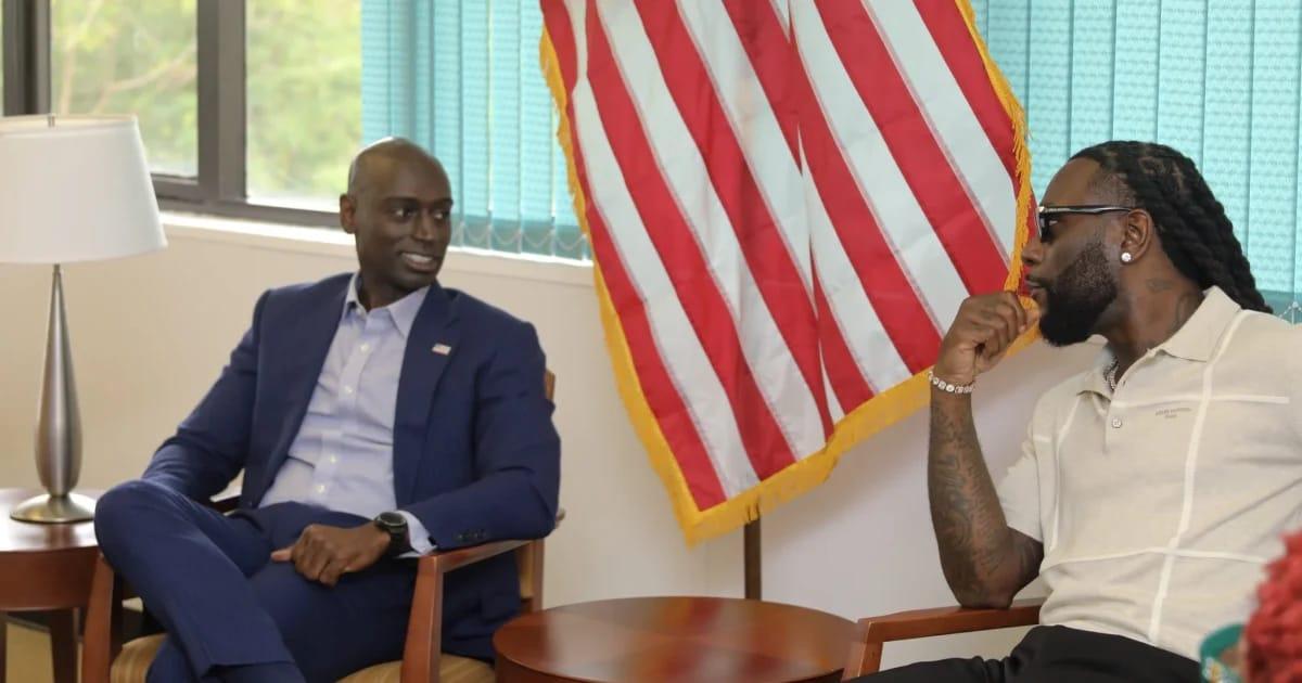 US Consulate in Lagos Welcomes Burna Boy to Boost Creative Ties