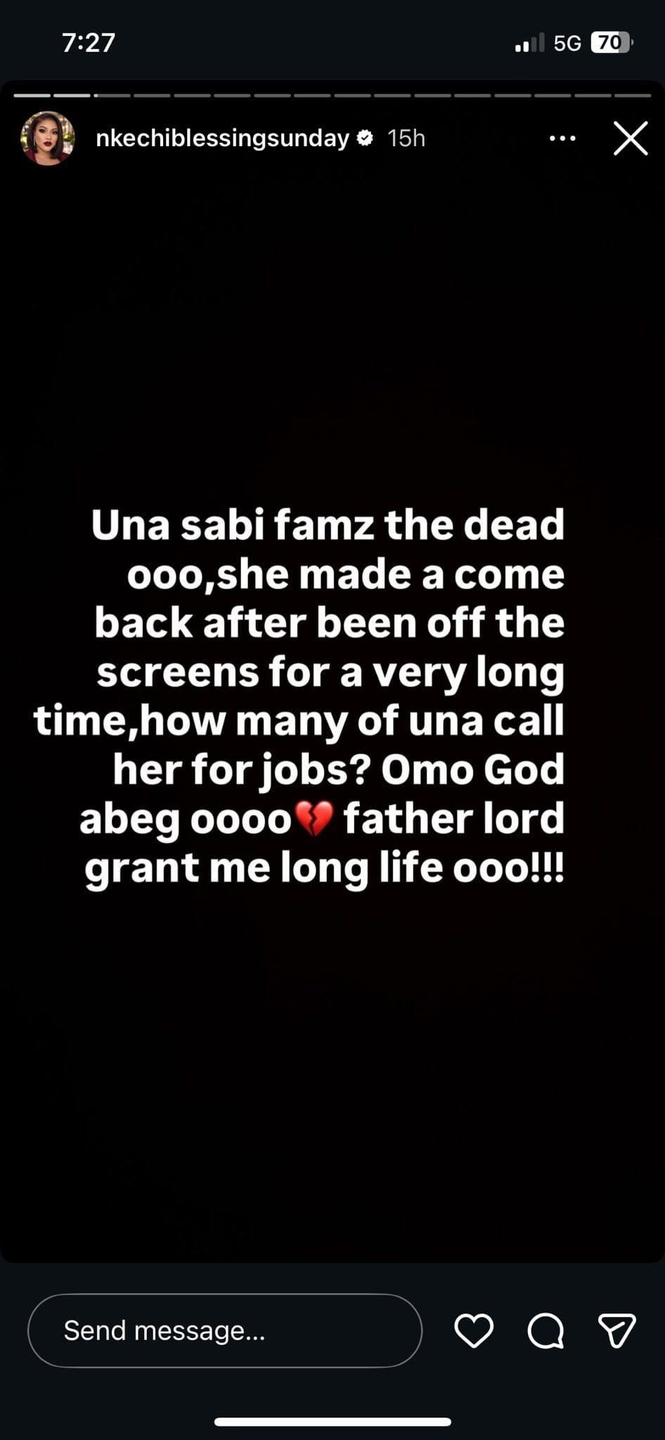 Tope Osoba's return to acting in 2025