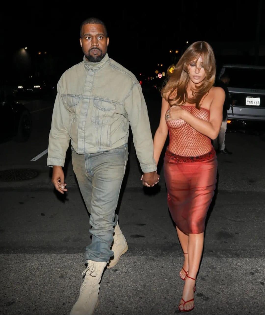 Bianca Censori's See-Through Dress Causes Stir on Date with Kanye West