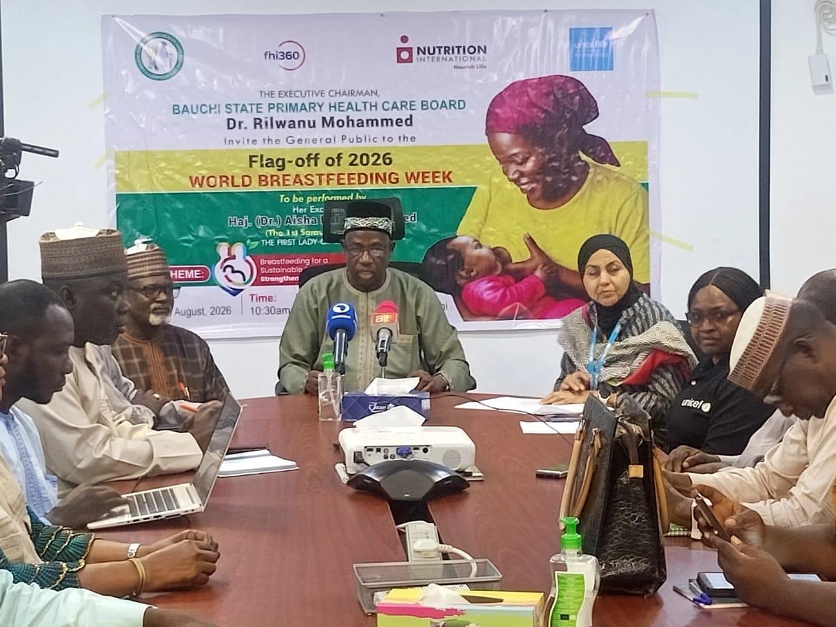 The Chairman of the Bauchi Primary Healthcare Board and the Chief of the UNICEF Bauchi Field Office at the event