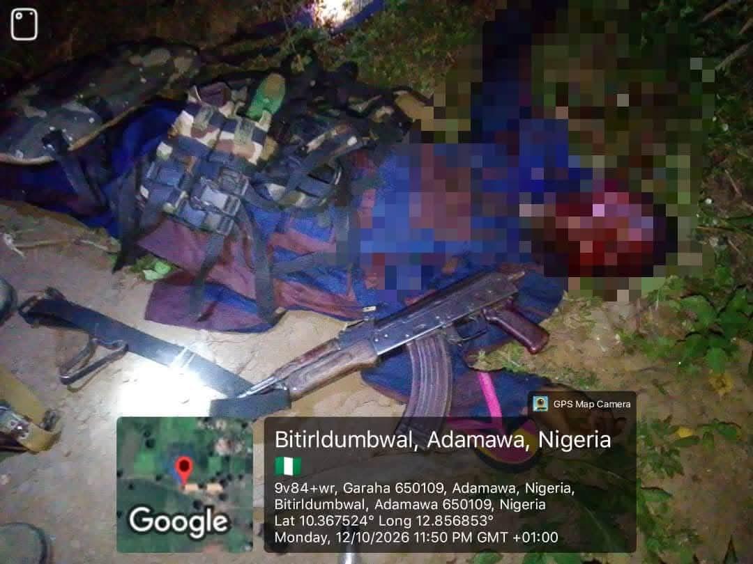 Recovered weapons and equipment after a successful military operation.