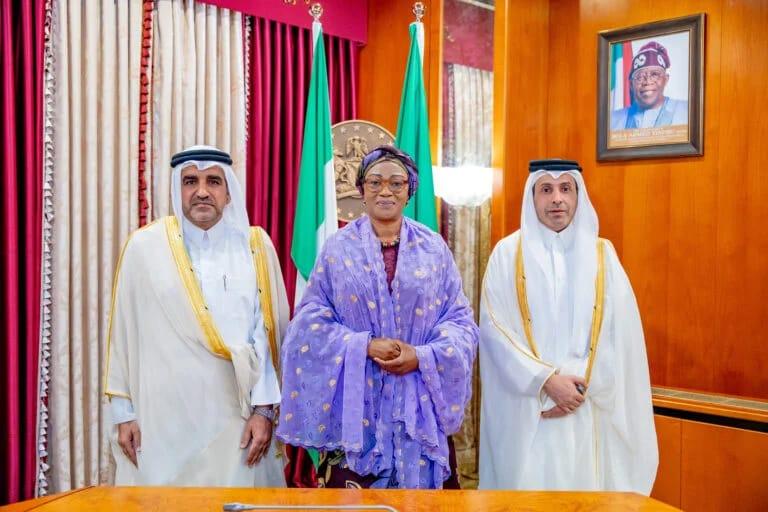 Oluremi Tinubu Briefs Qatari Envoy on President's Security Drive