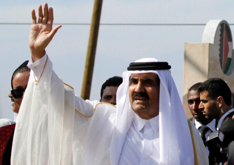Former Emir of Qatar, Sheikh Hamad bin Khalifa Al Thani.