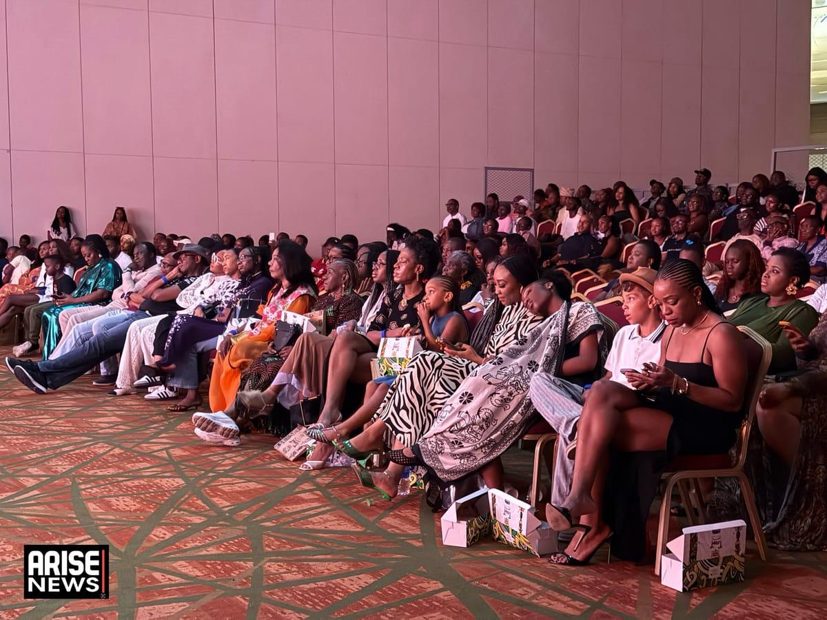 The cast of 'Mary' delivering a dramatic moment on the Eko Hotels stage.