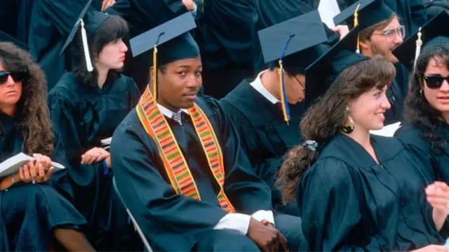 Students on a university campus in the US