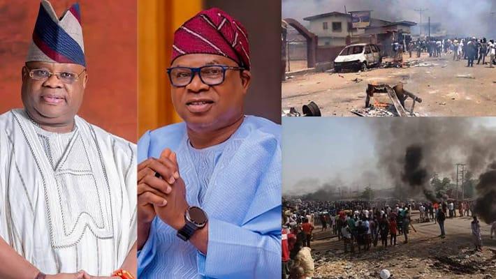 Governor Ademola Adeleke, APC's Bola Oyebamiji and the scenarios of violence in Osun State