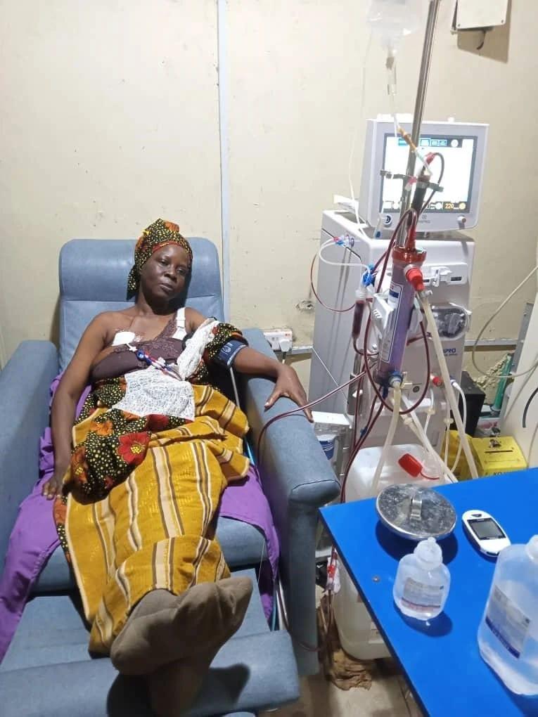 Mrs. Opeoluwa Dorcas, the 55-year-old patient appealing for financial assistance for her life-saving kidney transplant.