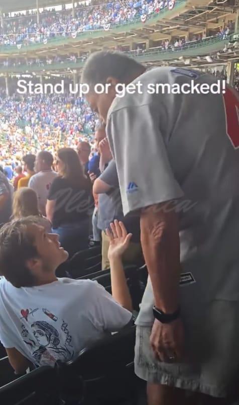 Viral Outrage as Baseball Fan Gets Slapped for Not Standing During National Anthem