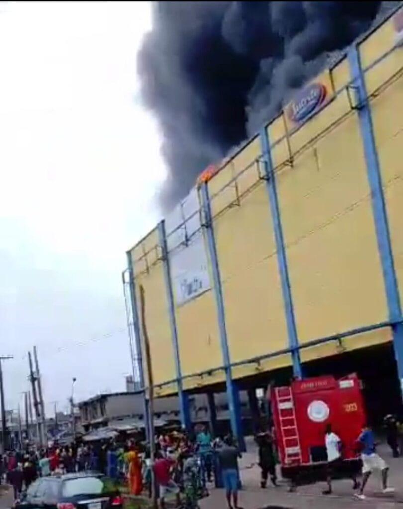 Scene of the fire incident