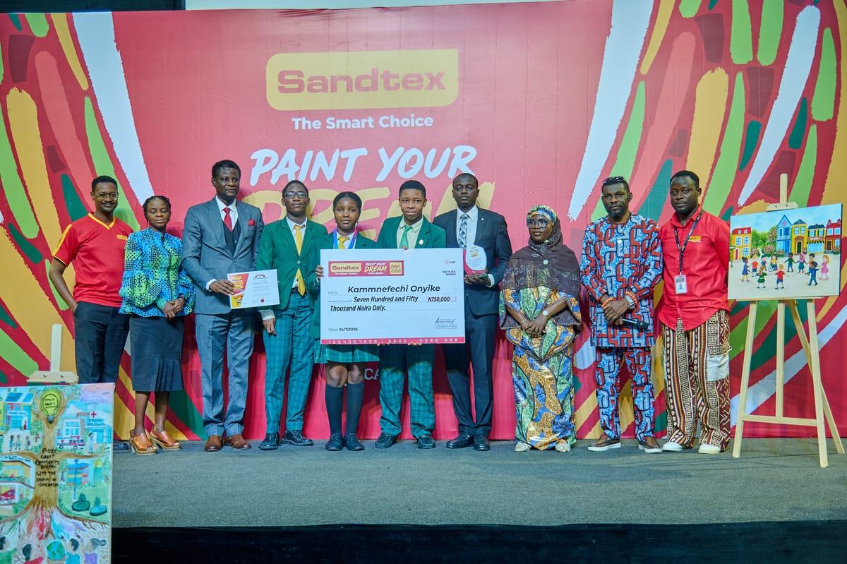 Winners of the competition with their prizes