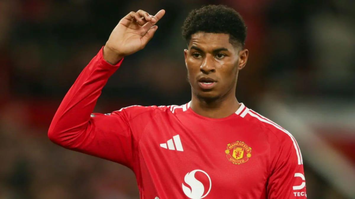 Marcus Rashford in action for Manchester United