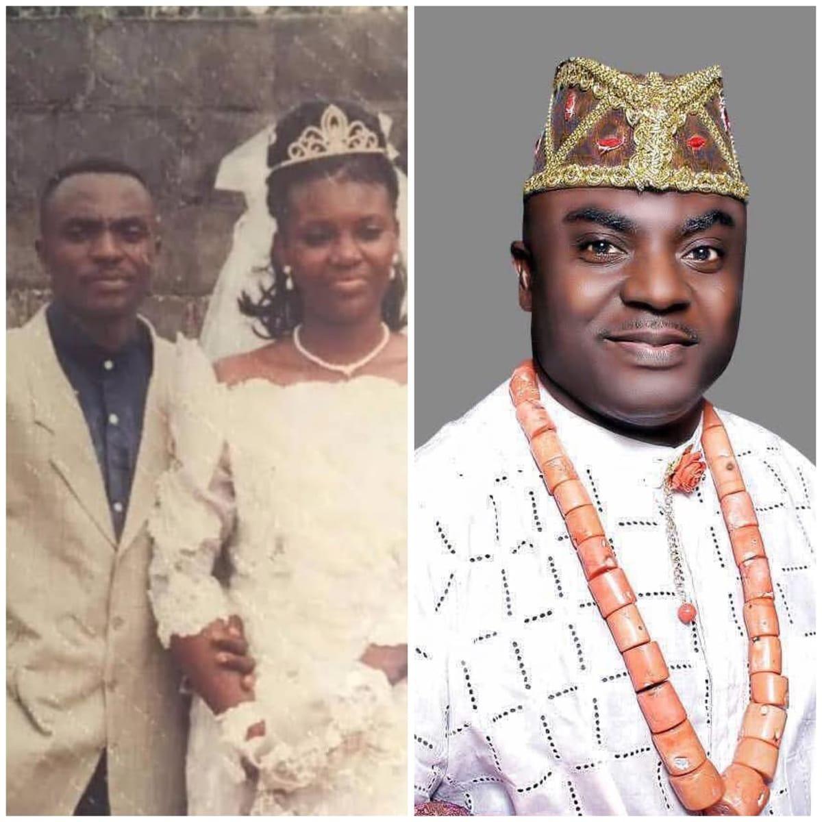 Asu Ekiye, pictured after disclosing his separation from wife Kunemofa.