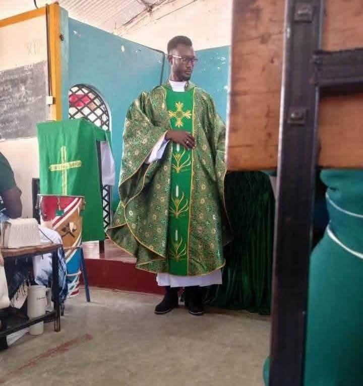 An image of the alleged fake Catholic priest, Jones Bogonko Onchonga, at the center of the impersonation scandal in Kenya.