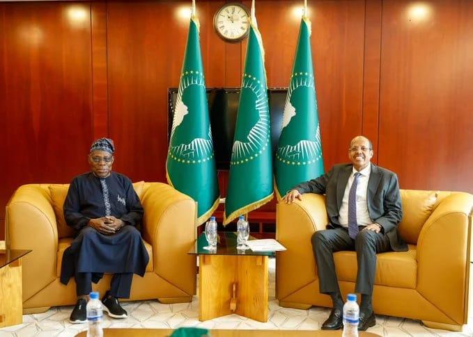 Former President Obasanjo and AU Commission Chair Discuss African Peace Initiatives