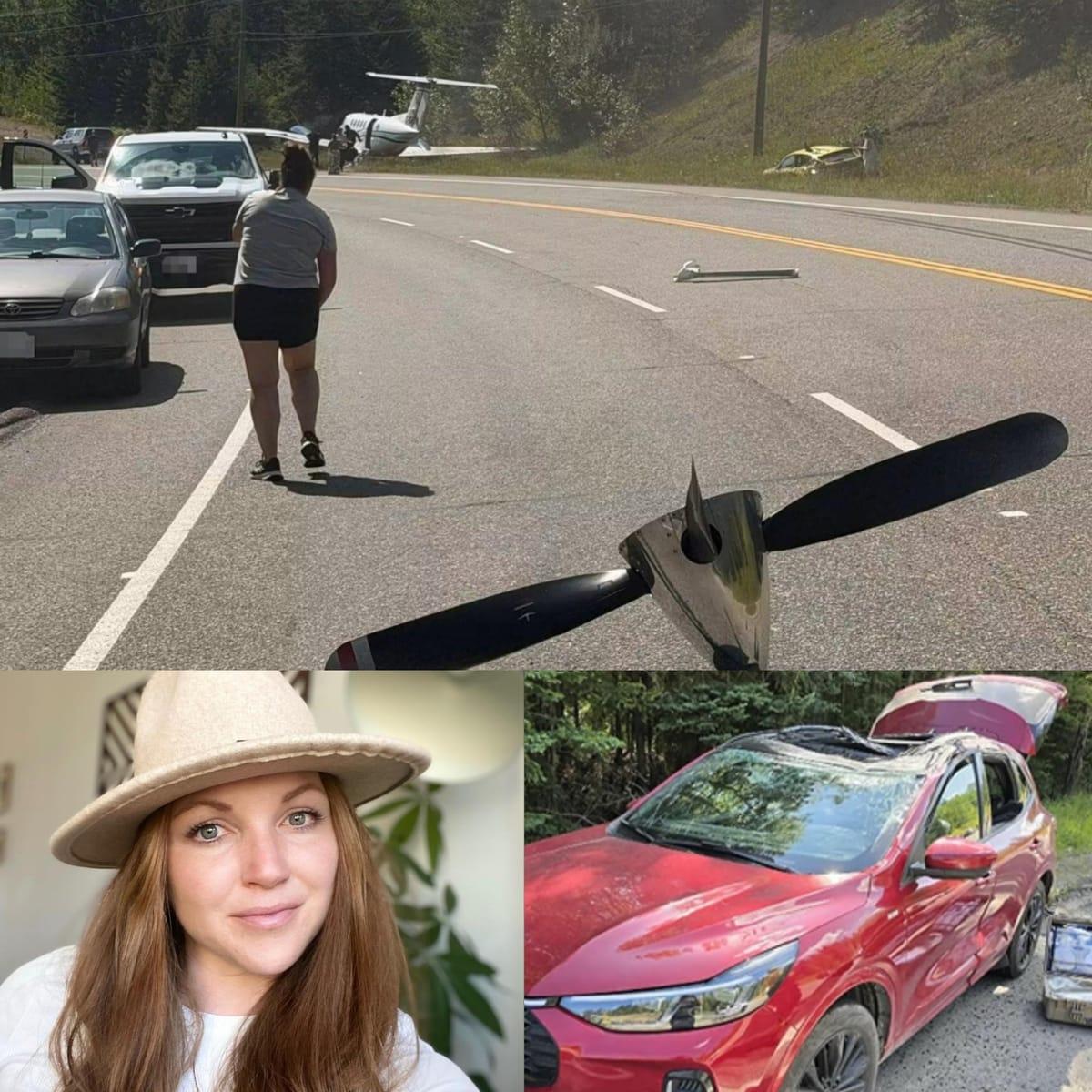 Tragic Emergency Landing: Plane Strikes Car, Kills Mother of Two in British Columbia