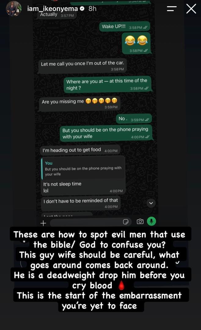 Reality TV star Ike Onyema, who has publicly called out Neon Adejo.
