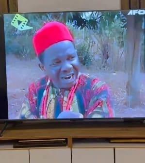 Chiwetalu Agu, known for his unique acting style, in a vintage movie scene.