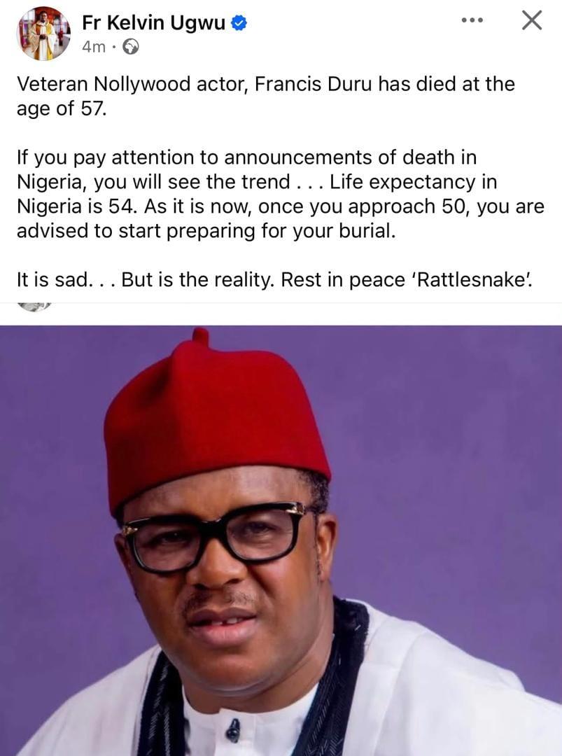 The Catholic priest, Fr. Kelvin Ugwu, whose recent advice has gone viral.