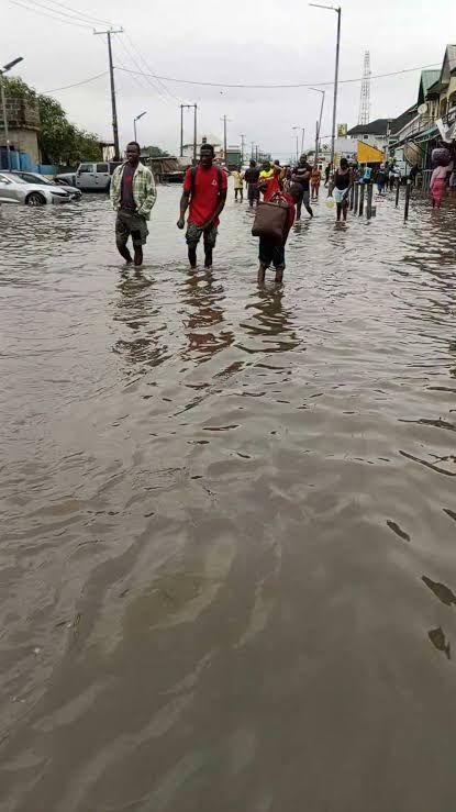 Drone Footage Reveals Scale of Flooding in Ogombo